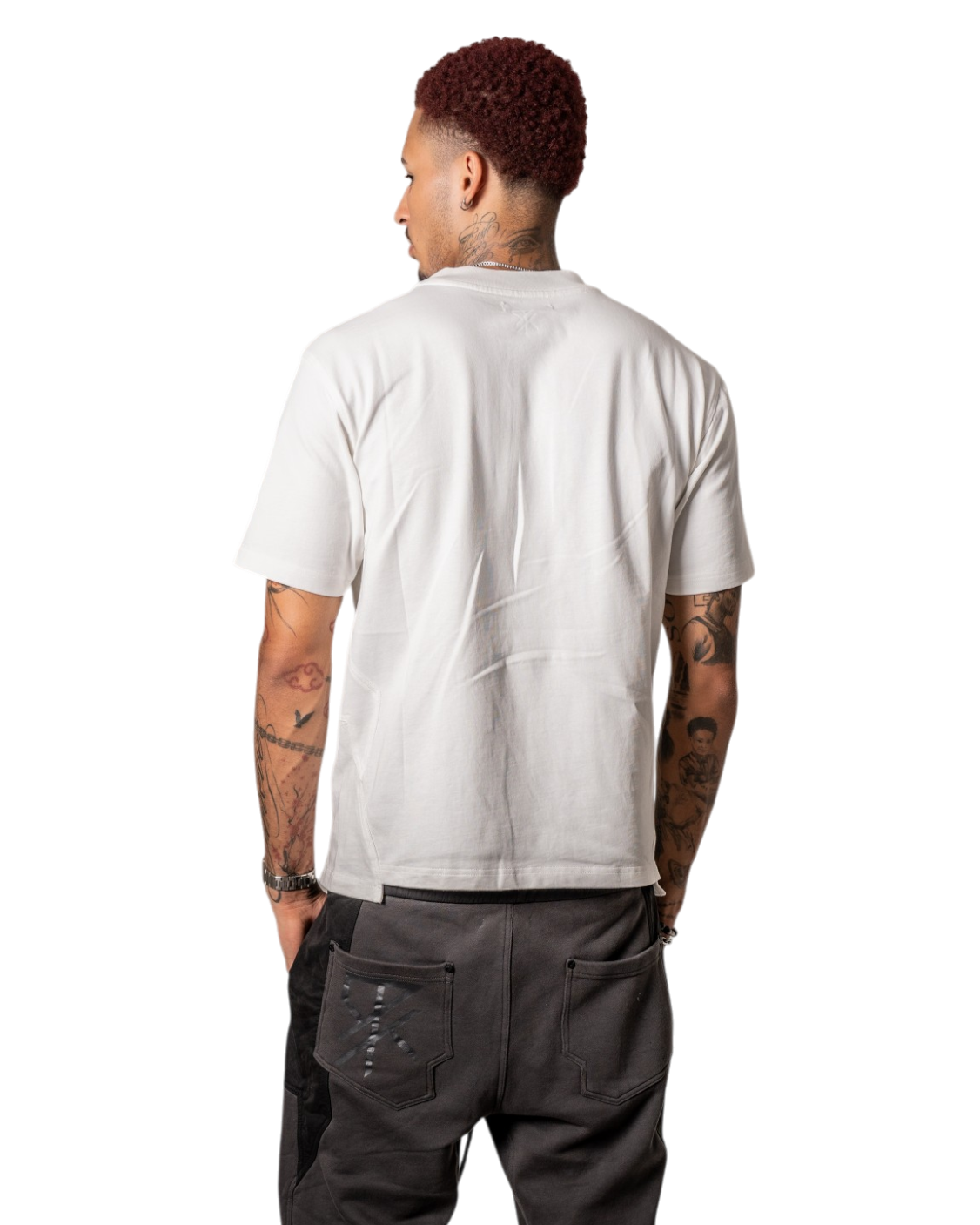 Panelled Tee (WHITE) — 5 of 7