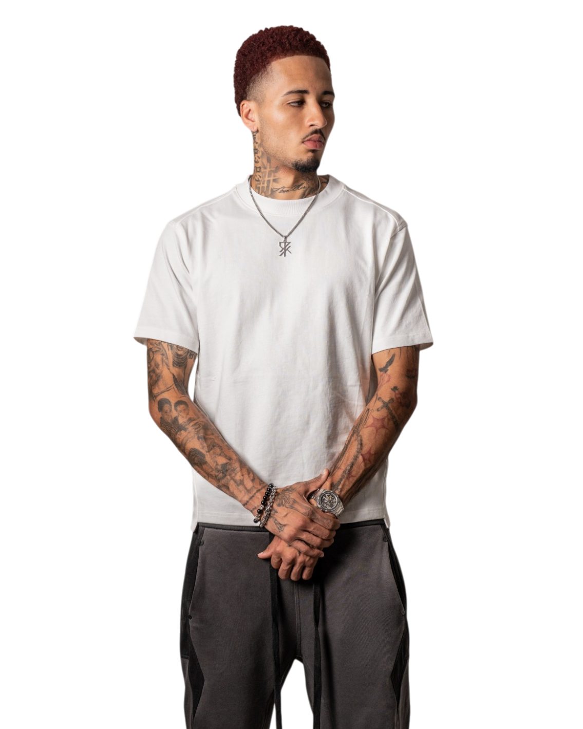 Panelled Tee (WHITE) — 7 of 7