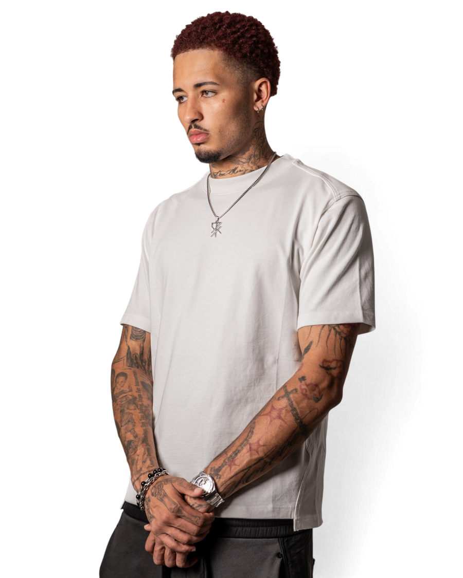 Panelled Tee (WHITE)