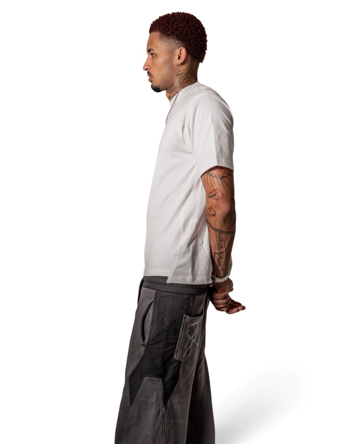 Panelled Tee (WHITE) — 2 of 7