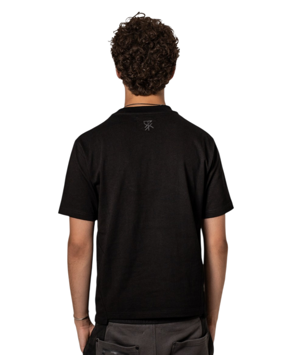 Panelled Tee (BLACK) — 5 of 7