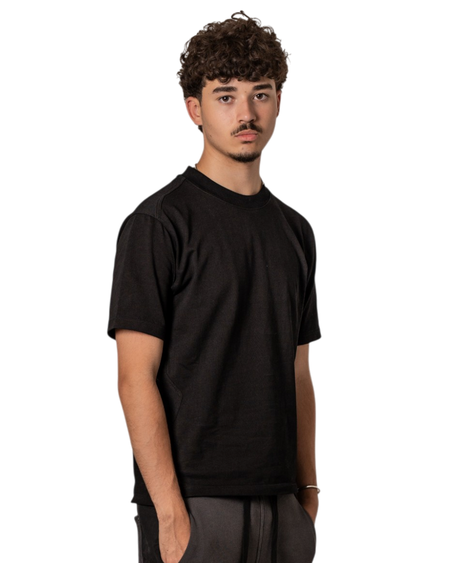 Panelled Tee (BLACK)